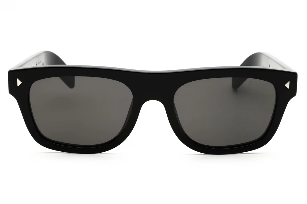 NWT Prada 0PR B12S-16K731 Black Rectangular 55mmmm Sunglasses